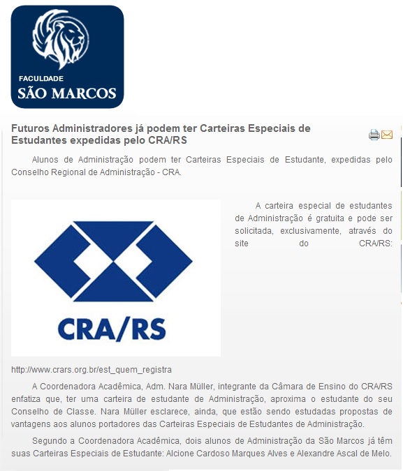 Carteira de Estudante CRA-ES – CRA-ES