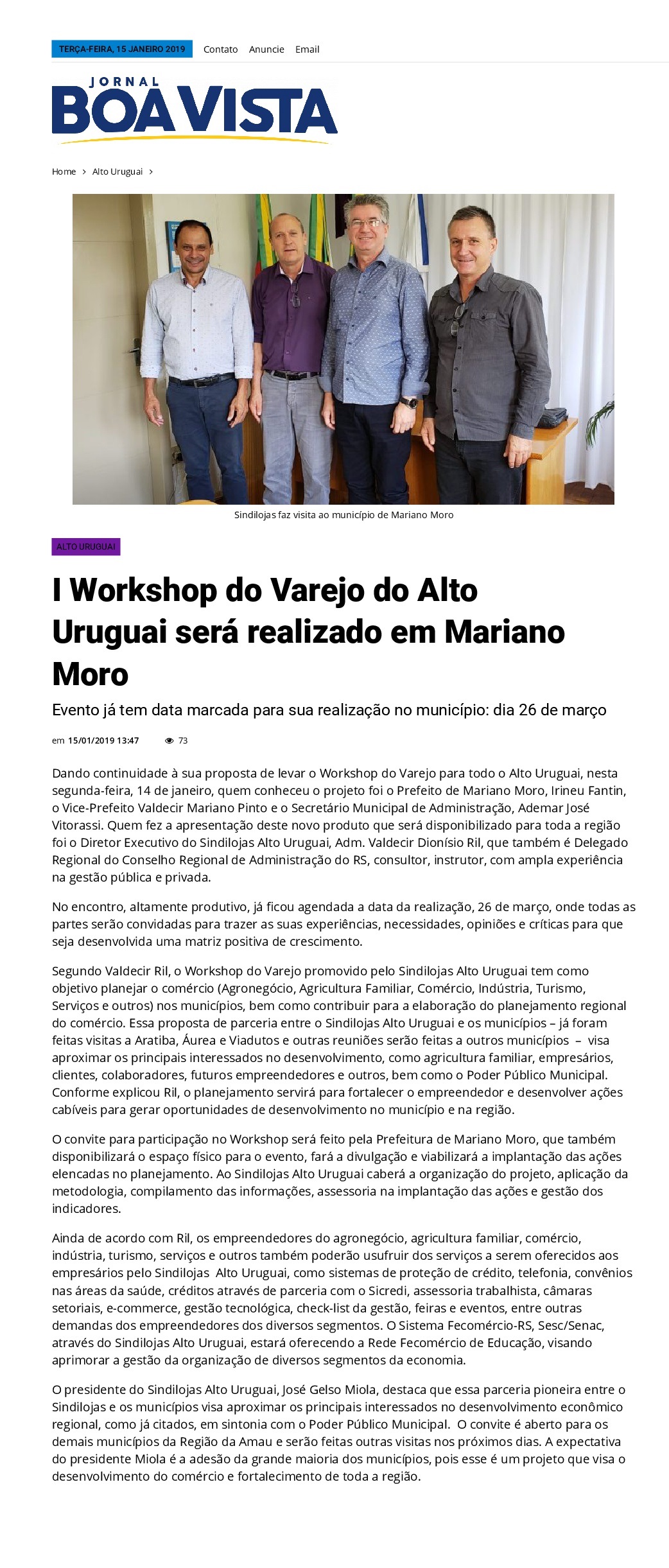 I Workshop do Varejo do Alto Uruguai