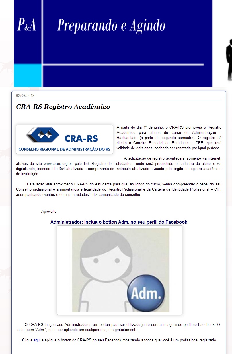 Registro Acadêmico - Carteira de Estudante e Botton para Facebook