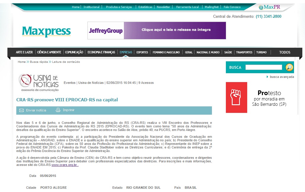 CRA-RS realiza VIII EPROCAD-RS em Porto Alegre