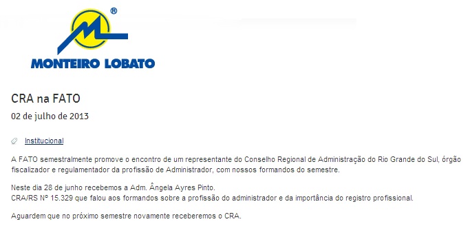Palestra CRA-RS