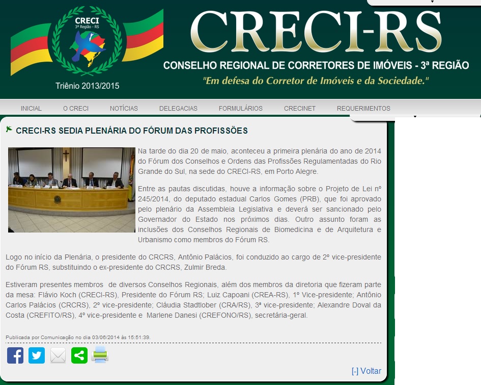 Reunião Fórum RS