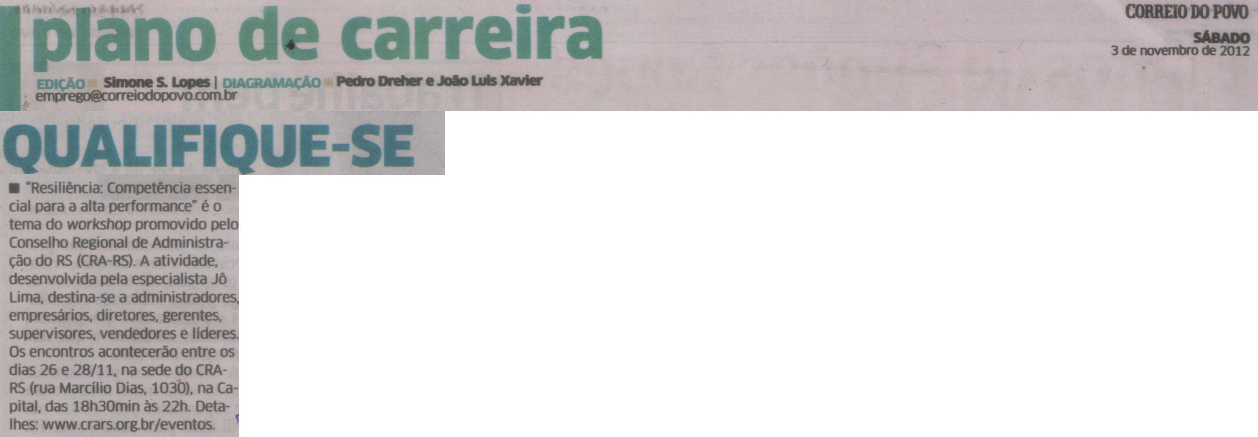 Workshop Resiliência