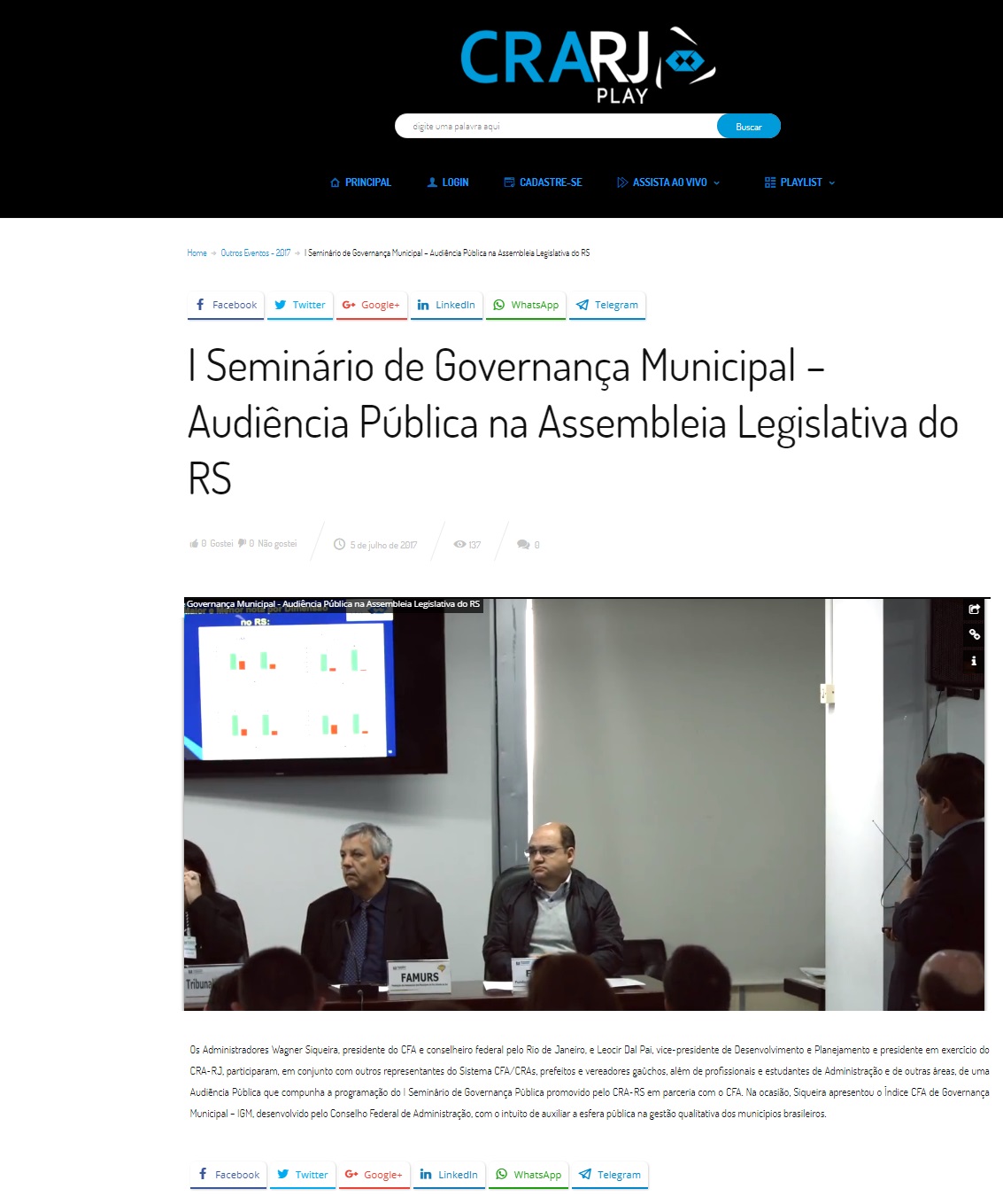1º Simpósio de Governança Pública