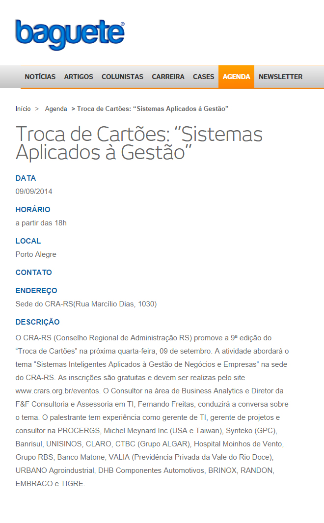 Troca de Cartões