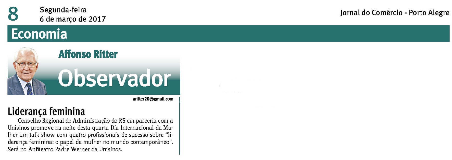 Evento Dia Internacional da Mulher