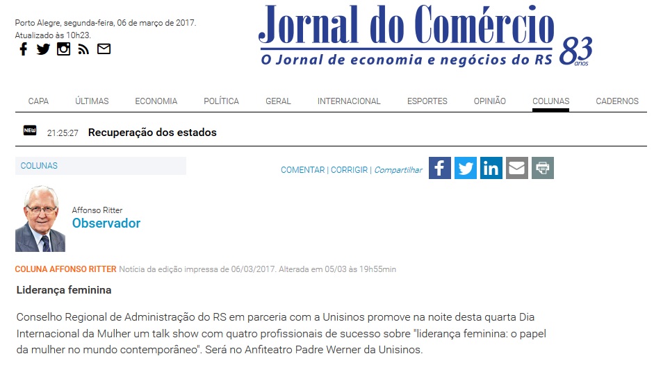 Evento Dia Internacional da Mulher