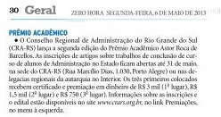 Inscrições abertas para o Prêmio Astor Roca de Barcellos