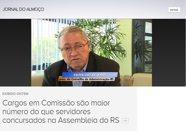 Presidente do CRA-RS fala sobre cargos em comissão