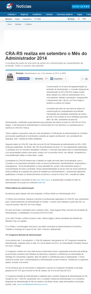 Mês da Administração