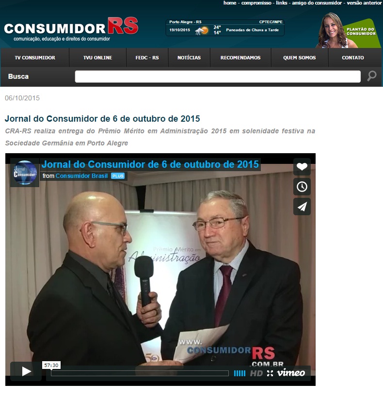 Entrevista com o presidente do CRA-RS - CRA na Imprensa - CRA-RS