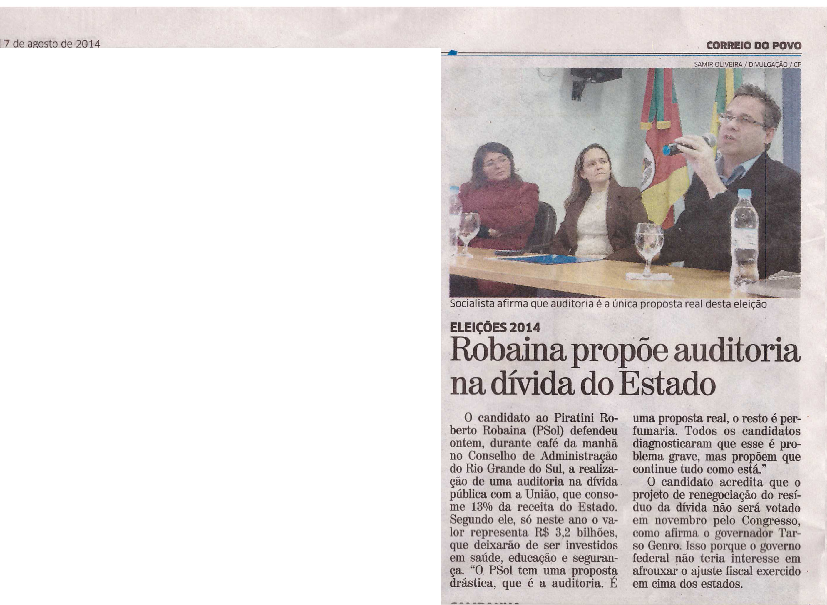 CRA Recebe Especial: Candidato Robaina