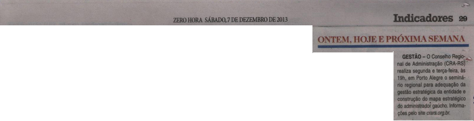 Gestão - Seminário Regional Porto Alegre