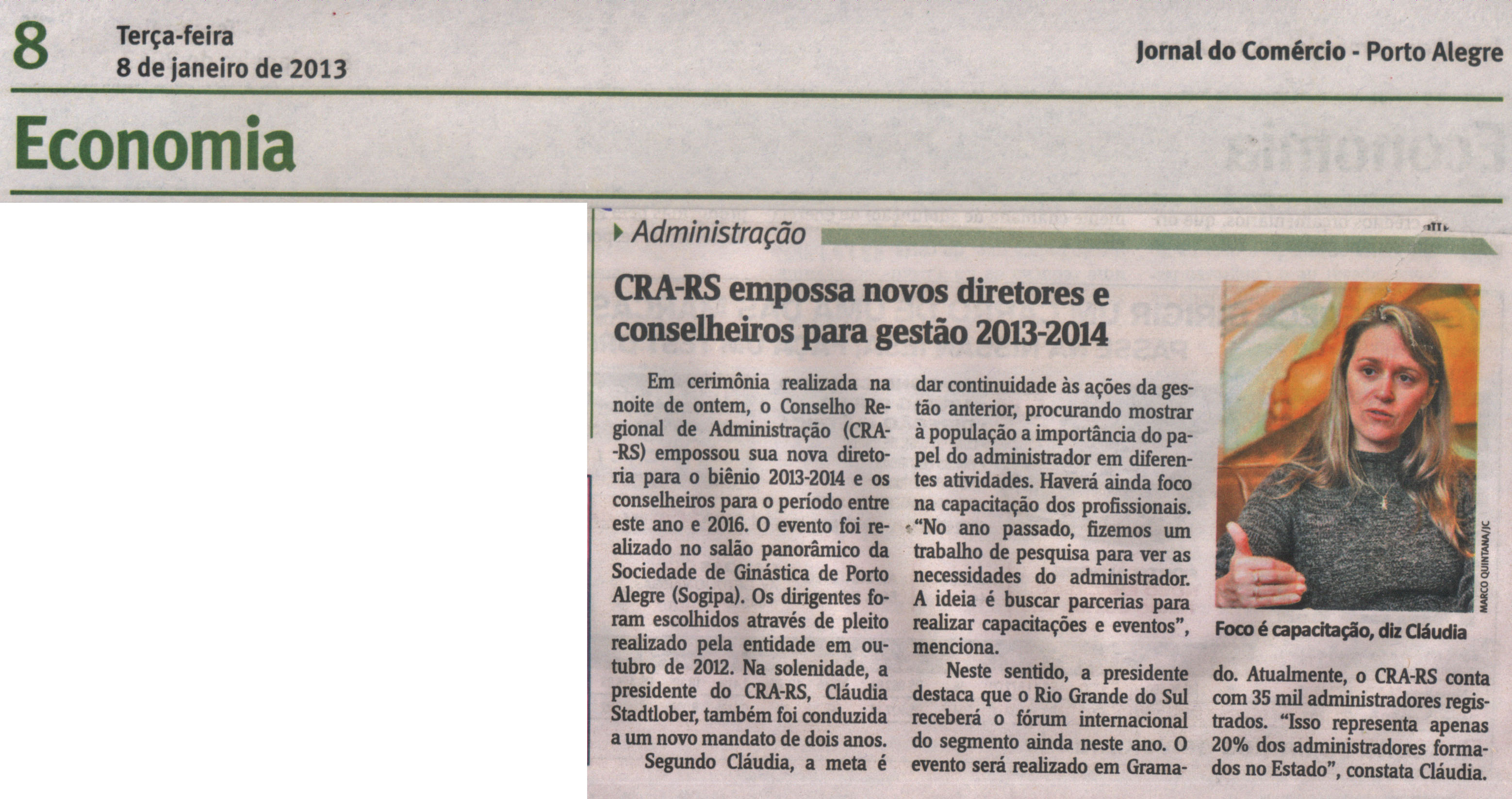 Posse dos Conselheiros Eleitos e da Diretoria do CRA-RS