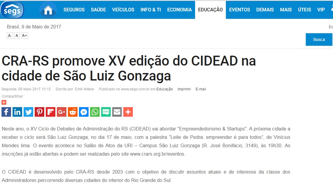 CIDEAD em São Luiz Gonzaga