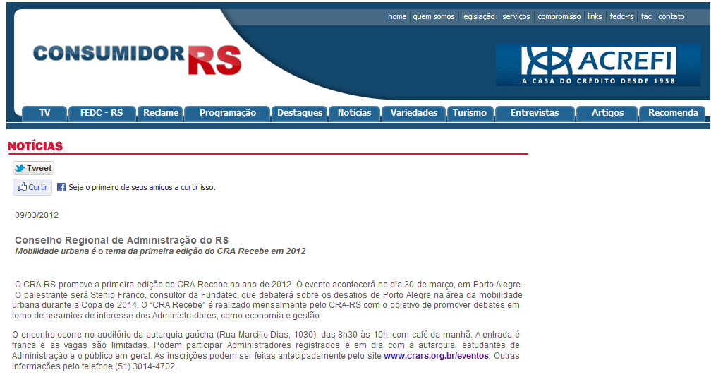 CRA Recebe