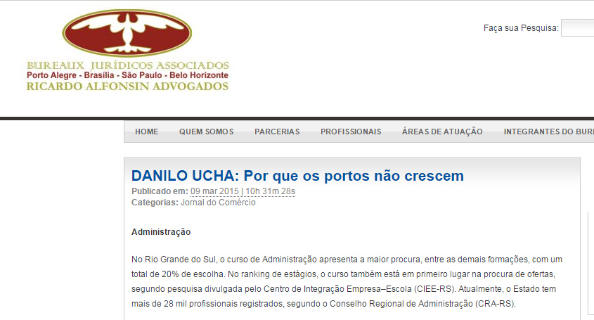 Curso de Administração lidera ranking de estágios