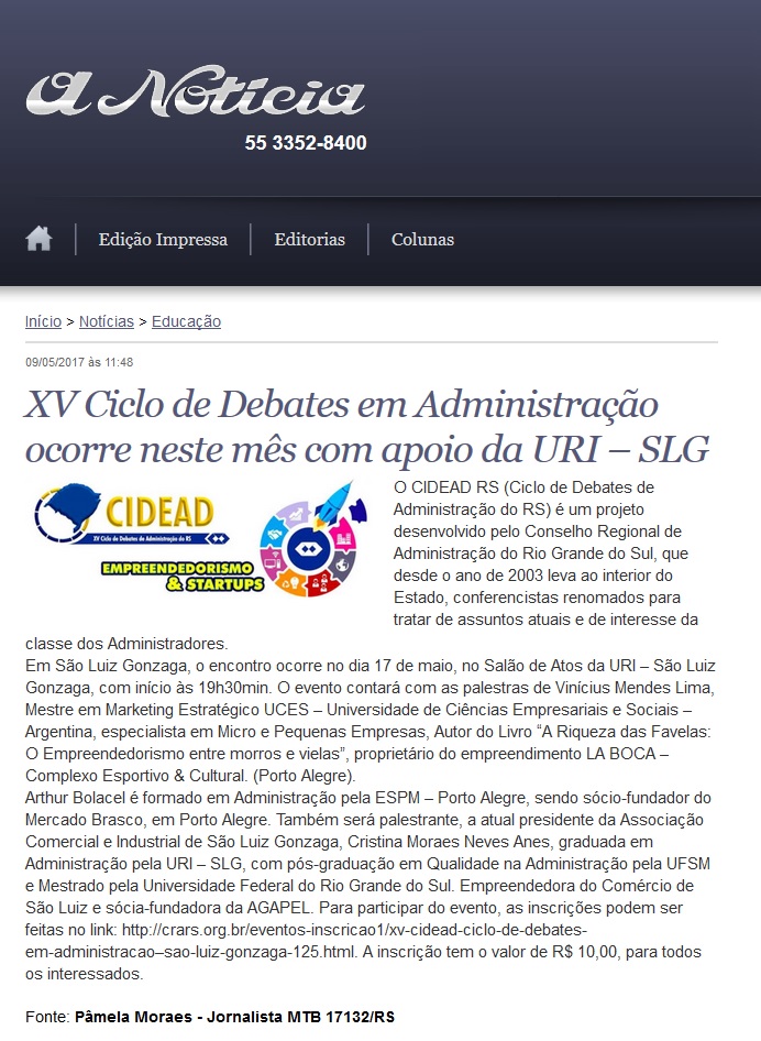 CIDEAD em São Luiz Gonzaga