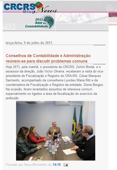 Reunião Conselho de Contabilidade