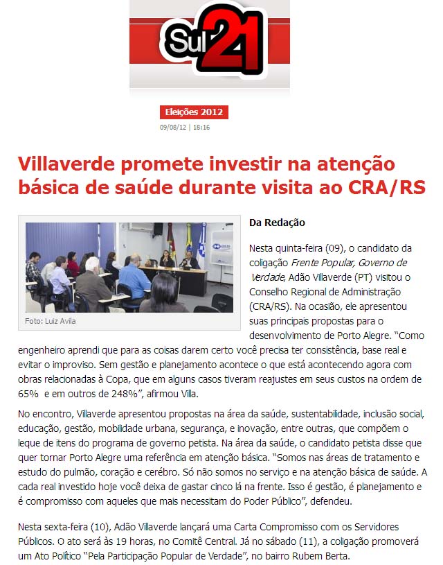 CRA Recebe Especial