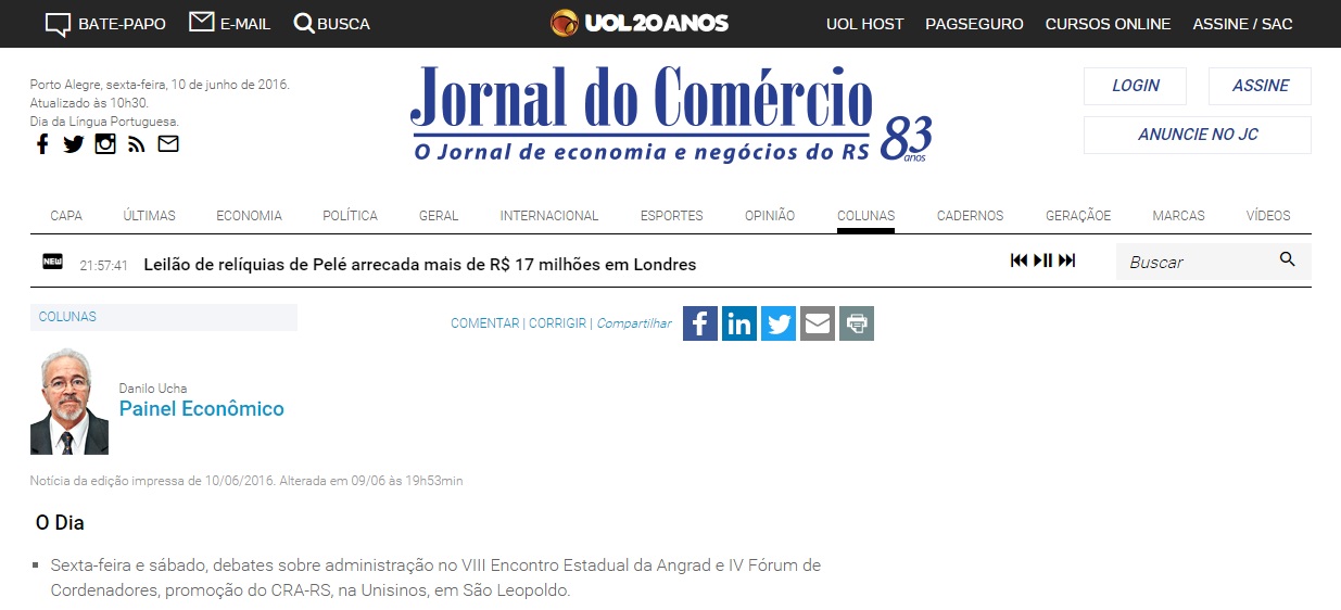VIII Encontro Estadual Angrad e IV Fórum de Coordenadores