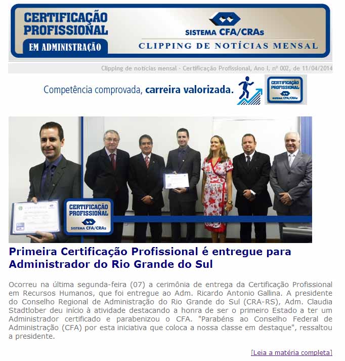 Certificação Profissional - RH