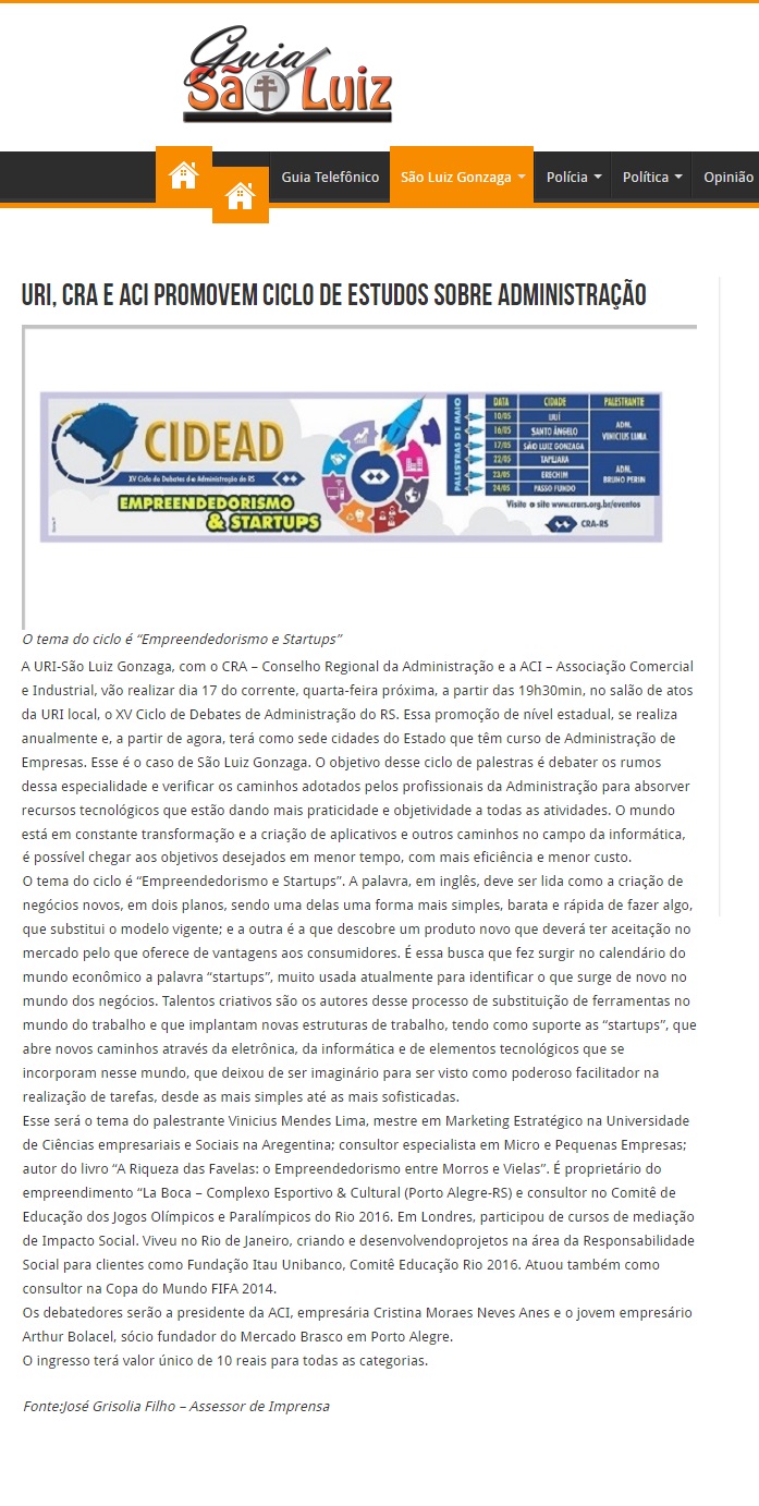 CIDEAD em São Luiz Gonzaga