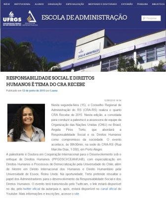 Responsabilidade Social e Direitos Humanos é tema do CRA Recebe