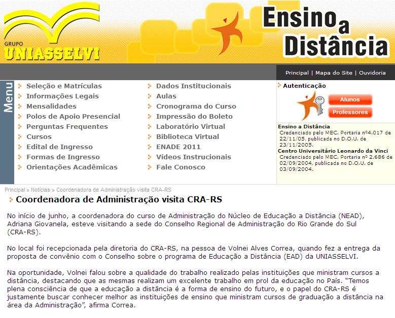 Visita Uniasselvi 