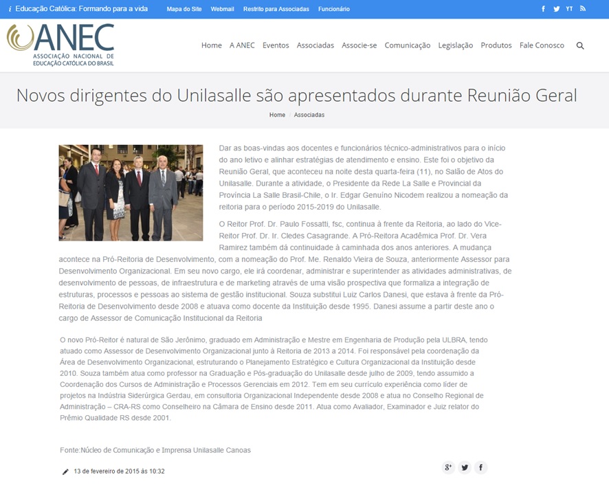Posse Membro da Câmara de Ensino