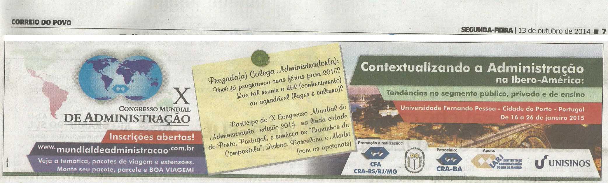 X Congresso Mundial de Administração