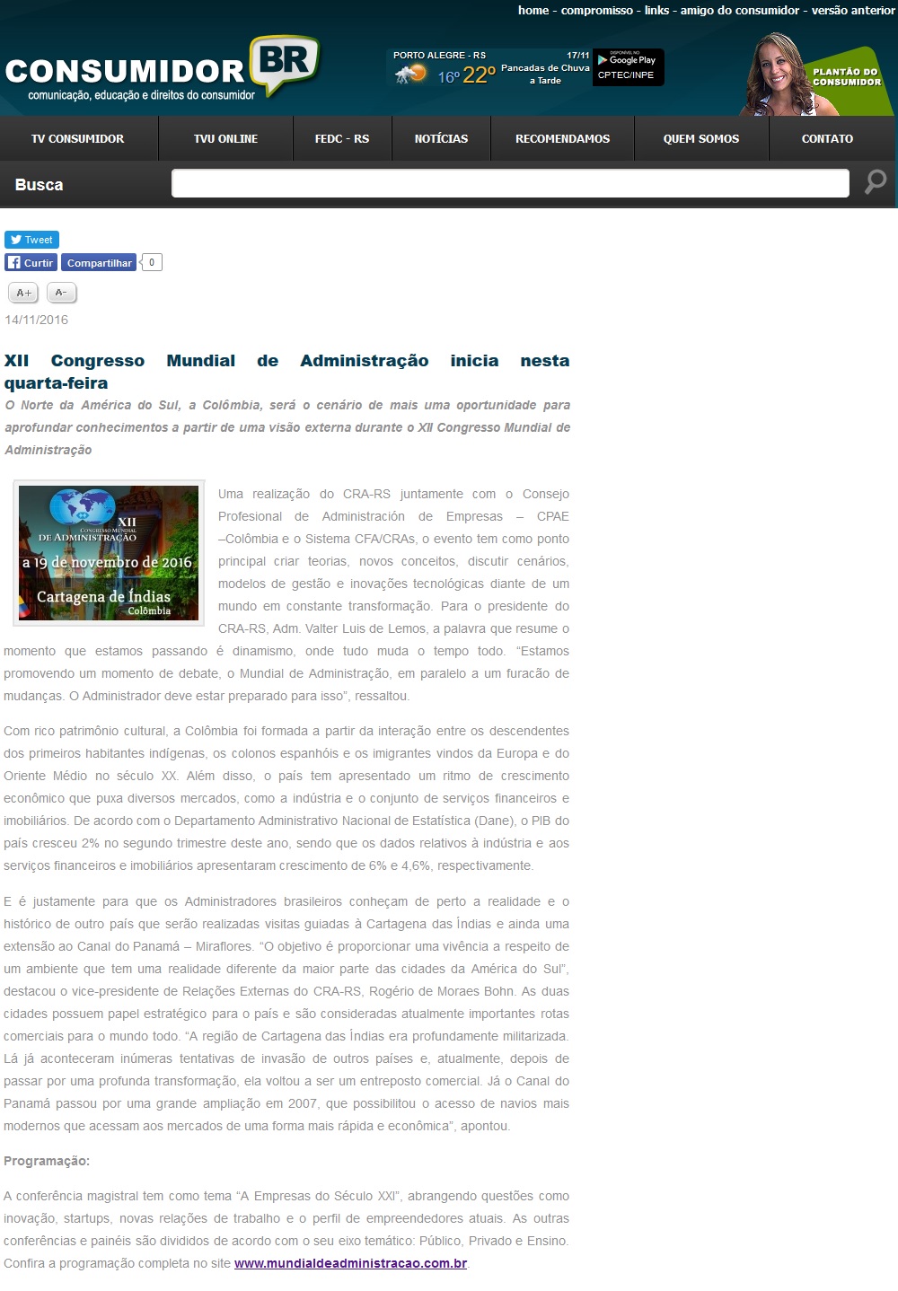 XII Congresso Mundial de Administração