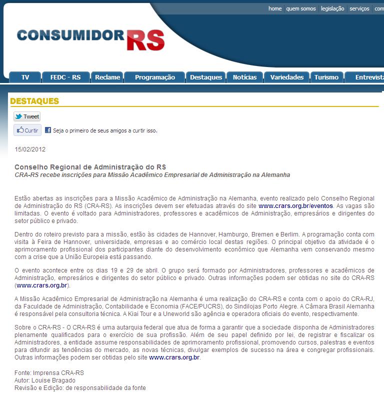 Missão Acadêmico Empresarial de Administração na Alemanha