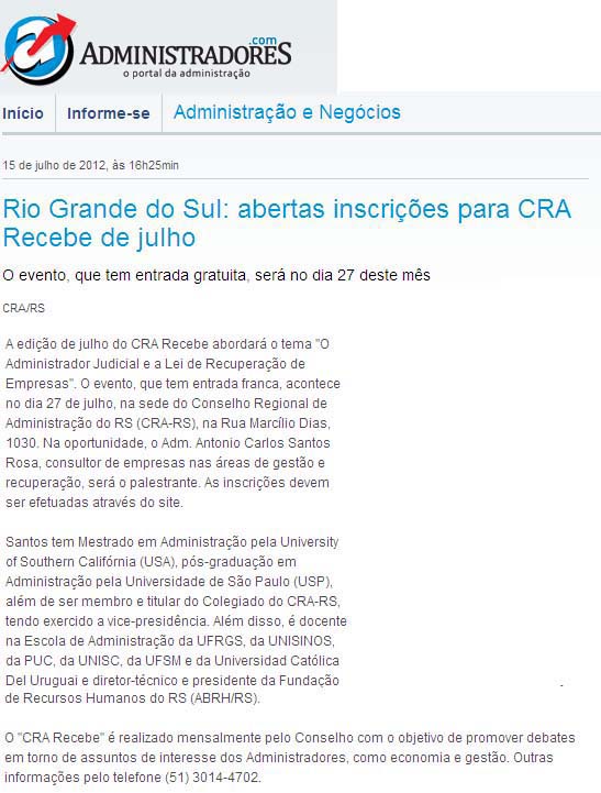 CRA Recebe