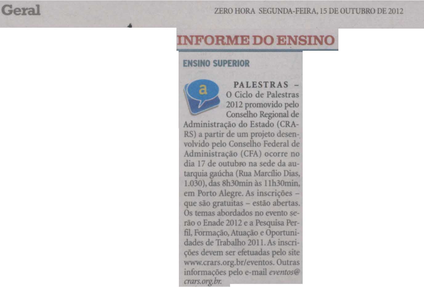CRA Recebe Outubro