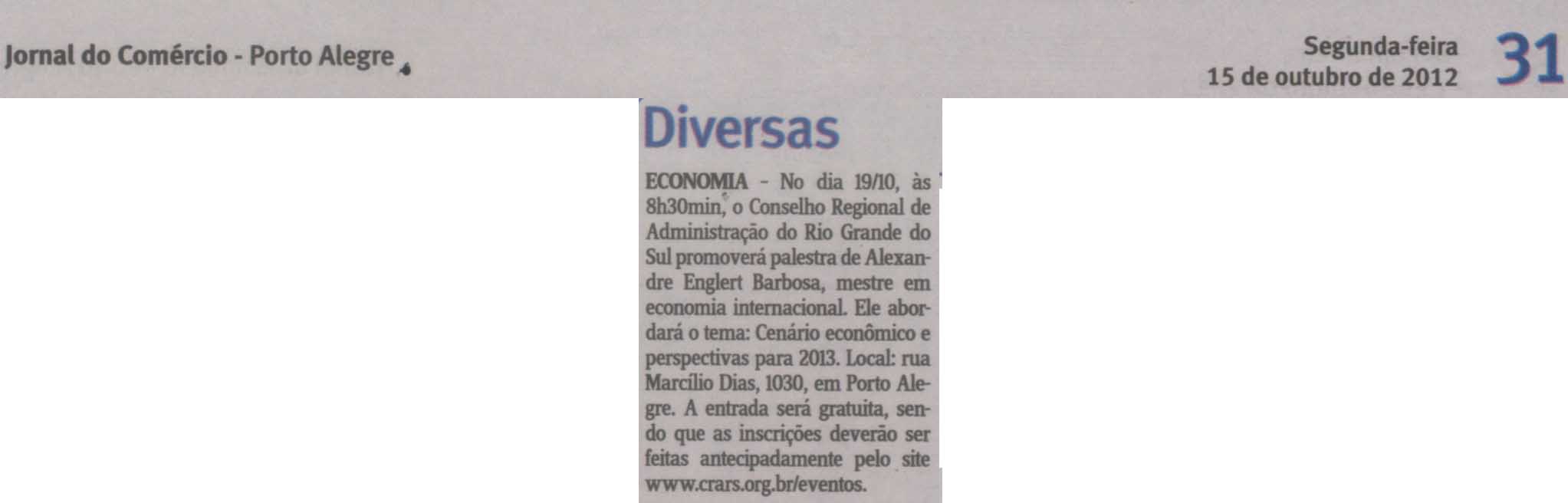 CRA Recebe Outubro
