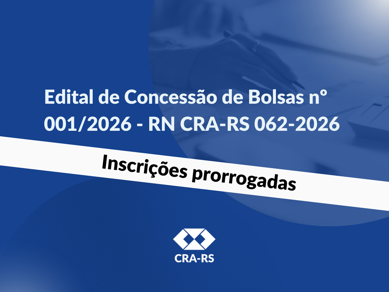 CRA-RS prorroga inscrições para bolsas integrais de pós-graduação EAD 