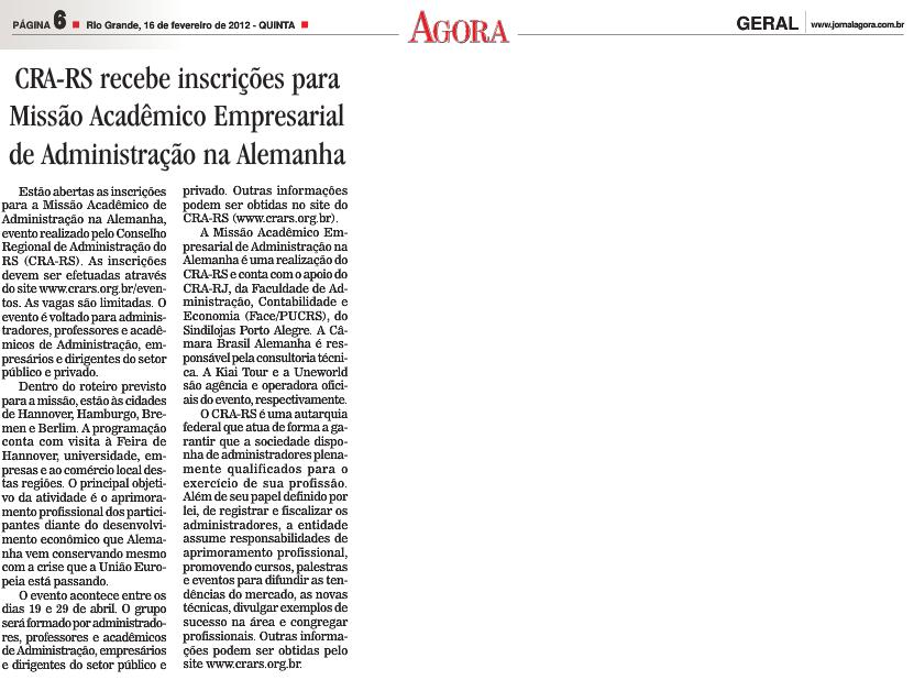 Missão Acadêmico Empresarial de Administração na Alemanha