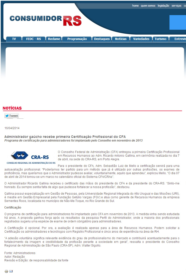 Certificação Profissional - RH