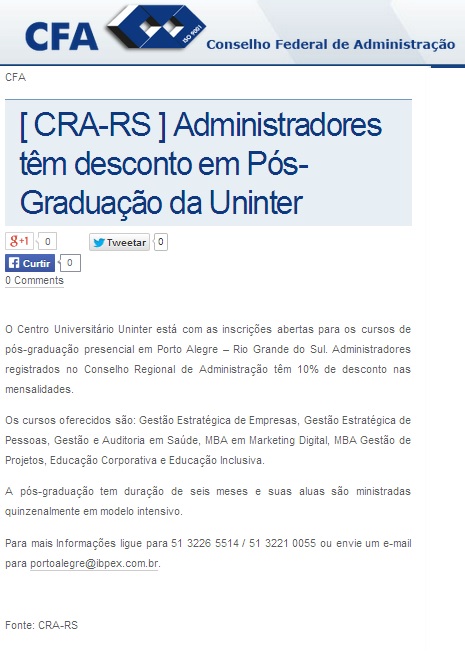 Pós-Graduação Uninter