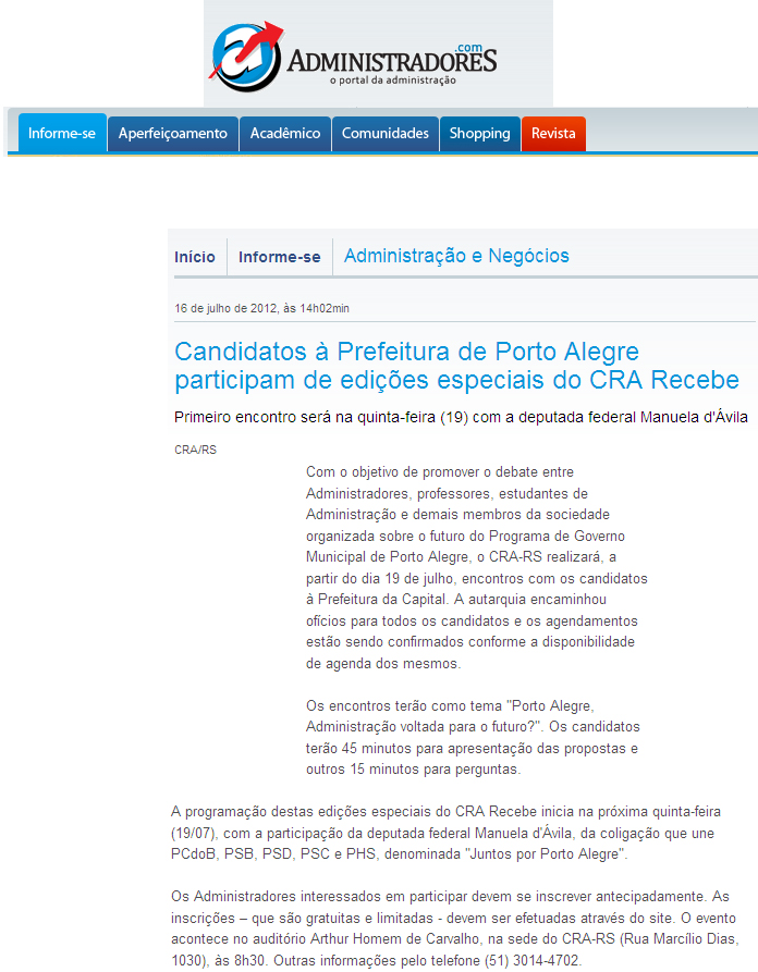 CRA Recebe Especial