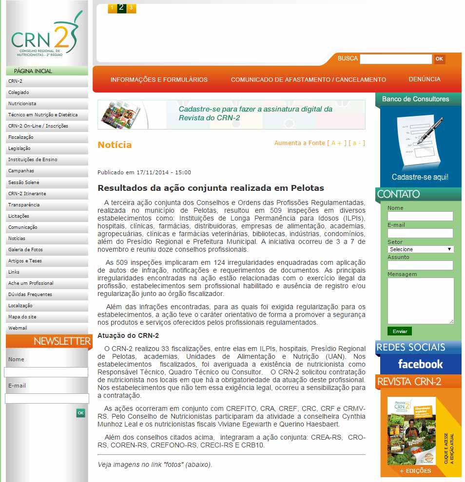 Ação conjunta de Fiscalização - Pelotas