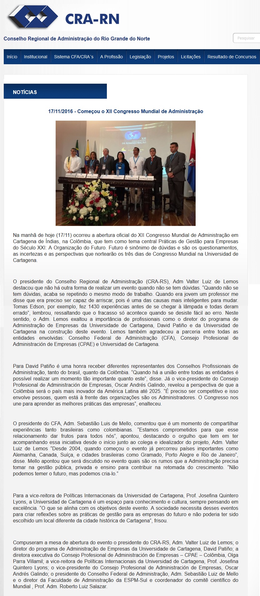 XII Congresso Mundial de Administração