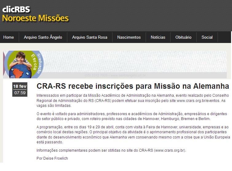Missão Acadêmico Empresarial de Administração na Alemanha