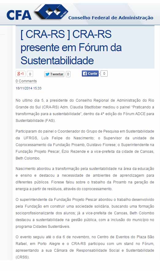 Fórum ADCE de Sustentabilidade