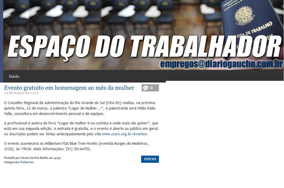Palestra Mês da Mulher