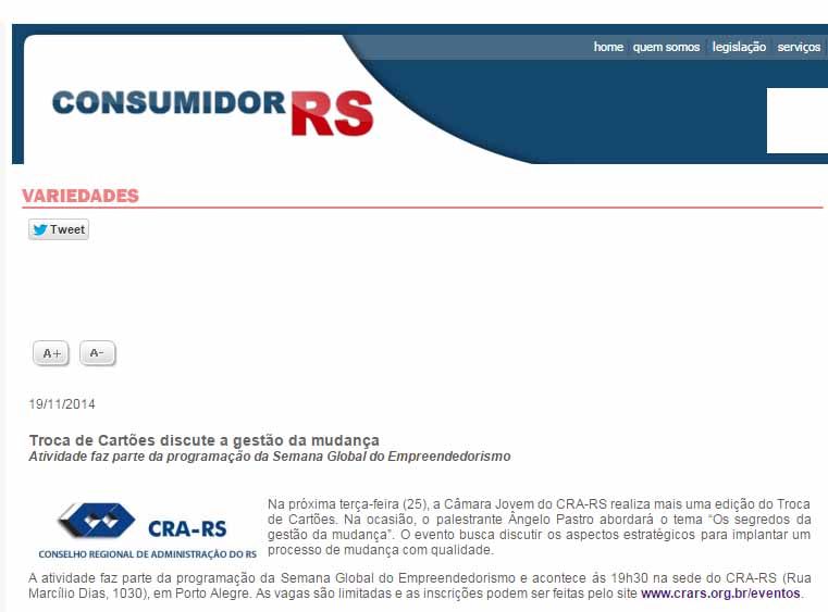 Troca de Cartões discute a gestão da mudança