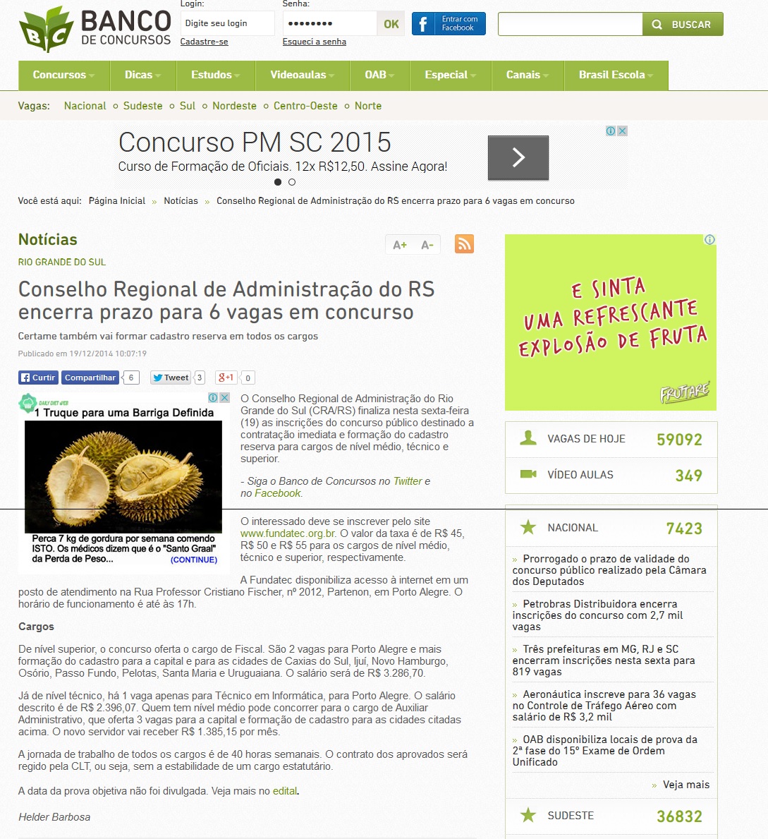 Concurso Público CRA-RS