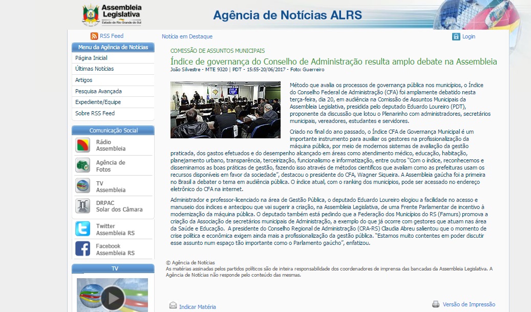 Amplo Debate na Assembléia