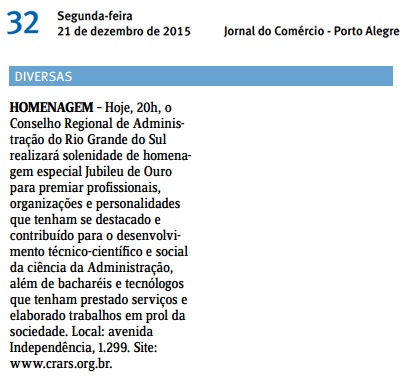 Homenagem Jubileu de Ouro